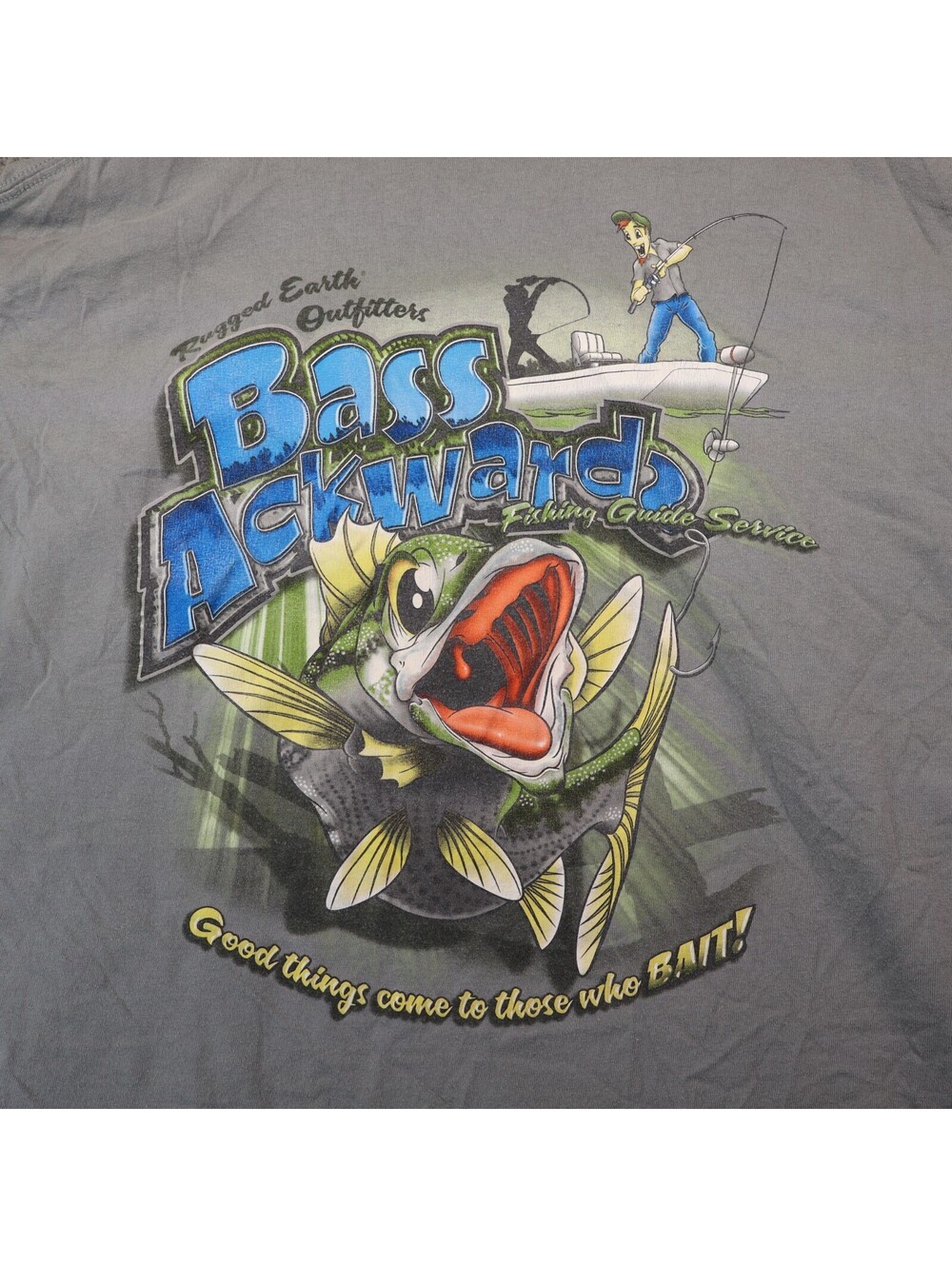Chase Authentics Fishing T-shirt XL 90s y2k vtg rugged earth